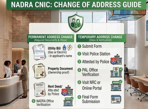 CNIC Change of Address