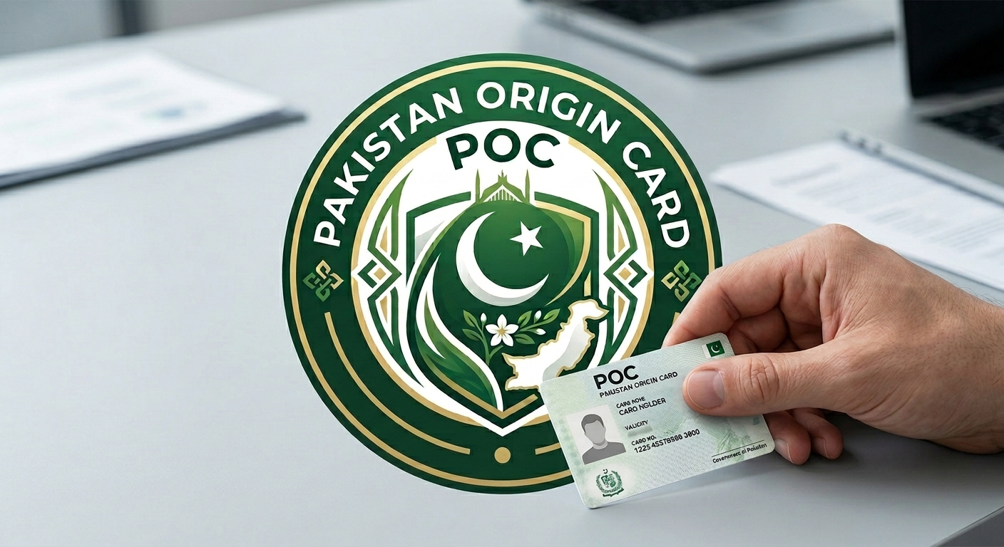 Pakistan Origin Card (POC) held in hand